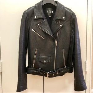 Veda Jayne Classic Leather Jacket